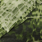 Dark Green Leopard Jacquard, Poly-Viscose — photo 1