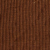 Slub Cotton Stretch Rib Knit Fabric, 220 gsm, 125 cm — Brown — photo 1