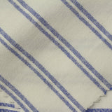Blue Horizontal-Stripe Jacquard, Poly-Viscose, 122 gsm — photo 1