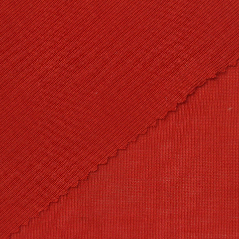 100% Tencel Lyocell Rib Knit Fabric, 150 gsm, 160 cm — Red