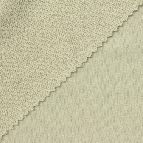 Brushed Cotton Polyester French Terry Fabric, 245 gsm, 175 cm — Khaki