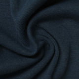 Polyester Cotton Stretch Rib Knit Fabric, 425 gsm — Navy — photo 1