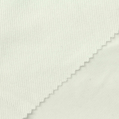 Cotton French Terry Fabric, 300 gsm, 182 cm — White