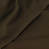 Nylon Stretch Linen-Look Fabric, 230 gsm, 155 cm — Brown — photo 1