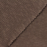 Brown Marl Rib Knit, Cotton — photo 1