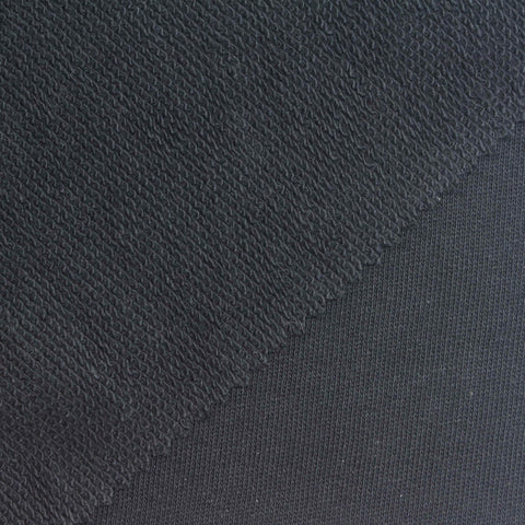 100% Cotton French Terry Fabric, 320 gsm, 160 cm — Navy
