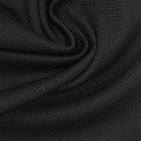 Polyester Stretch Interlock Knit Fabric, 270 gsm, 155 cm — Black — photo 1