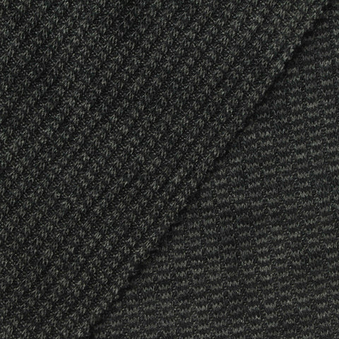 Dark Grey Marl Rib Knit, Polyester, 250 gsm, 165 cm, ref EF-259229