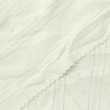 Off-White Eyelet Rib Knit, Cotton — photo 1