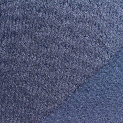 Blue Marl Jacquard, Poly-Viscose, 290 gsm