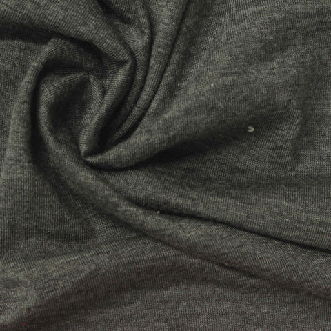 Grey Marl Jersey Knit, Poly-Viscose, 146 gsm
