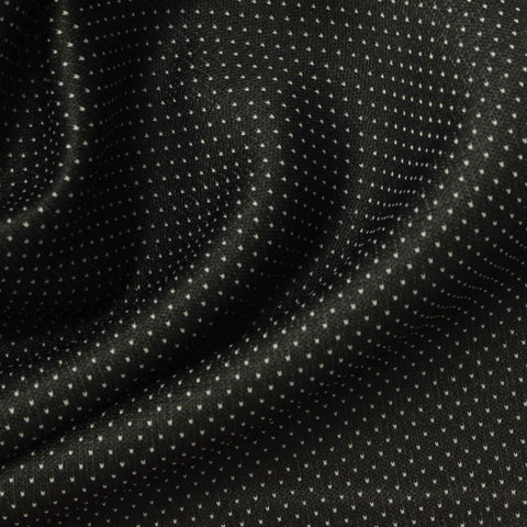 Jacquard 100% Polyester Scuba Knit Fabric, 230 gsm, 165 cm — Black