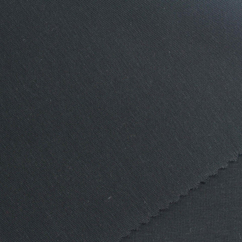Cotton Polyester Stretch Scuba Knit Fabric, 380 gsm, 165 cm — Black