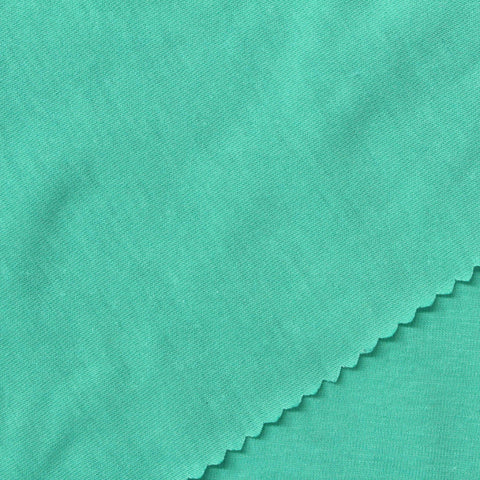 Polyester Cotton Jersey Knit Fabric, 224 gsm, 150 cm — Green