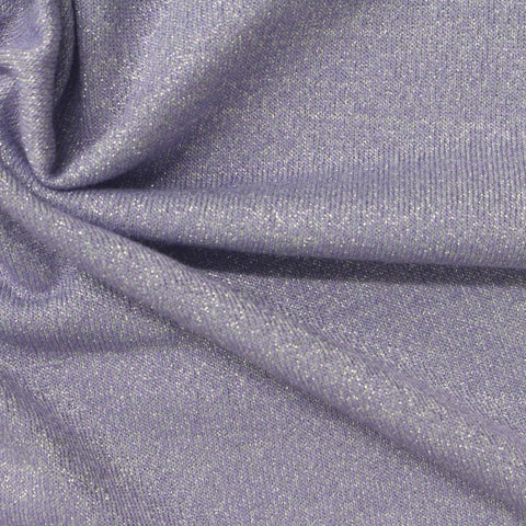 Purple Marl Jersey Knit, Viscose-Metallic