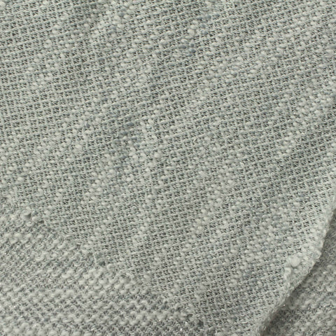 Light Blue-Grey Marl Chunky Knit, Poly-Cotton