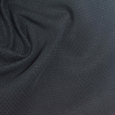 Dark Grey Heathered-Marl Scuba Knit, Poly-Tencel Lyocell