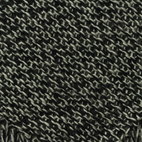 Black Marl Chunky Knit, Acrylic-Poly, 347 gsm