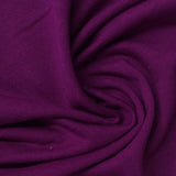 Polyester Viscose Stretch French Terry Fabric, 240 gsm, 160 cm — Purple, ref EF-261669 — photo 1