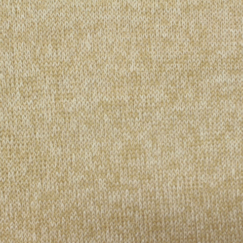 Light Beige Marl Chunky Knit, Viscose-Poly, 145 gsm