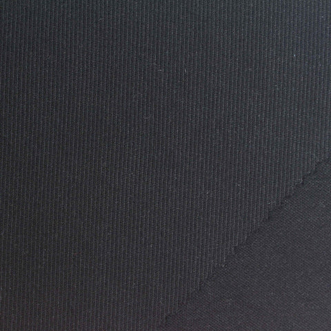 Black Textured Ponte Knit, Nylon-Viscose