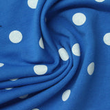 White Dots French Terry, Poly-Viscose, 240 gsm — photo 1