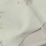 Beige Bold-Floral Rib Knit, Viscose — photo 1