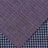 Navy Houndstooth Jacquard, Polyester — photo 1
