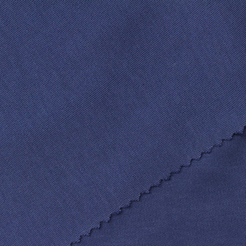 100% Cotton Interlock Knit Fabric, 185 gsm, 175 cm — Navy