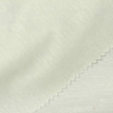 Linen Polyester Piqué Knit Fabric, 200 gsm, 147 cm — White — photo 1