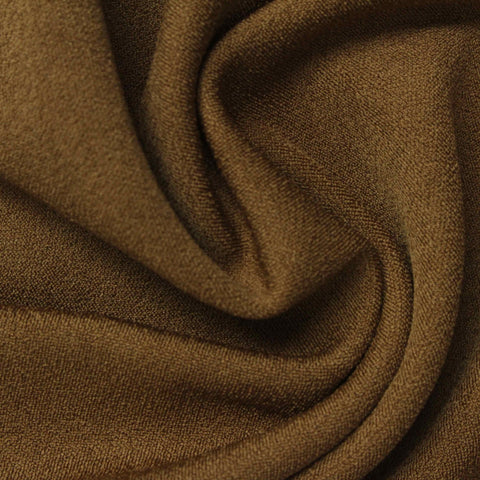 Polyester Stretch Scuba Knit Fabric, 290 gsm, 155 cm — Brown