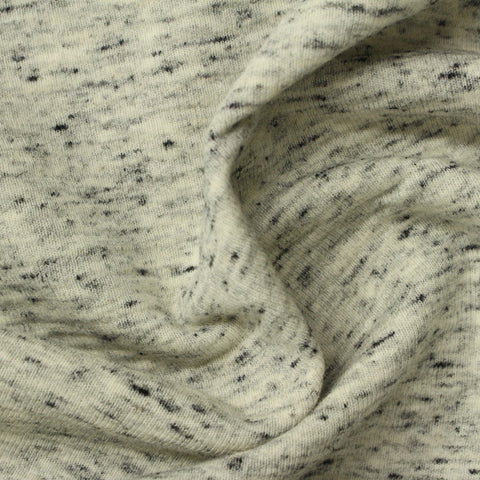 Light Grey Marl Knit, Poly-Cotton, 254 gsm, 145 cm