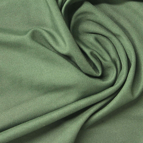 Polyester Stretch Jersey Knit Fabric, 155 gsm, 152 cm — Green