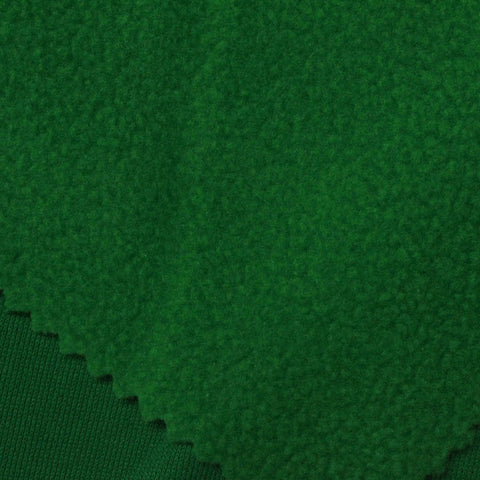 100% Polyester Fleece Fabric, 320 gsm — Green