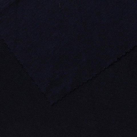 Modal Interlock Knit Fabric, 238 gsm, 155 cm — Navy