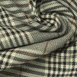 Beige Plaid Woven, Poly-Viscose — photo 1
