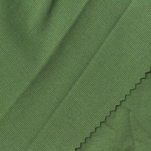 Green Ponte Knit, Viscose-Poly