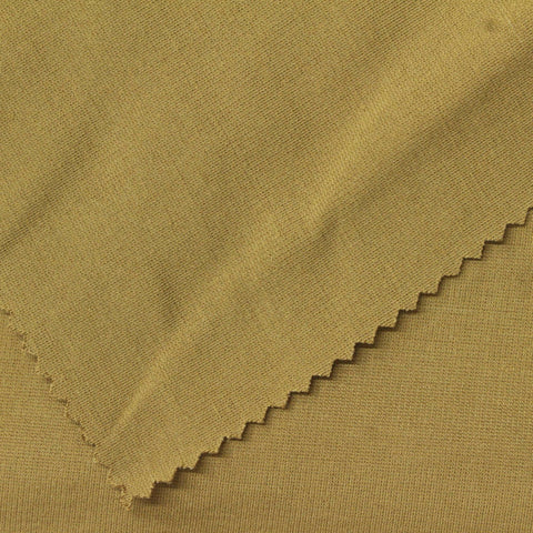 Polyester Viscose Stretch Ponte Knit Fabric, 280 gsm, 160 cm — Khaki