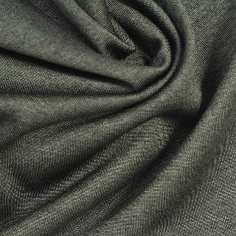 Grey Marl Jersey Knit, Polyester, 210 gsm, 180 cm