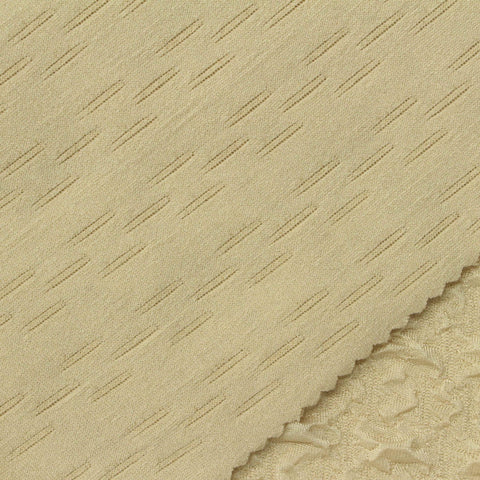 Light Beige Tone-on-Tone Jacquard, Polyester, 230 gsm