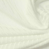 Polyester Stretch Rib Knit Fabric, 220 gsm, 165 cm — White — photo 1