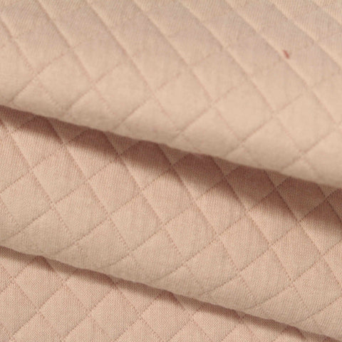 Light Peach Diamond Jacquard, Cotton-Poly