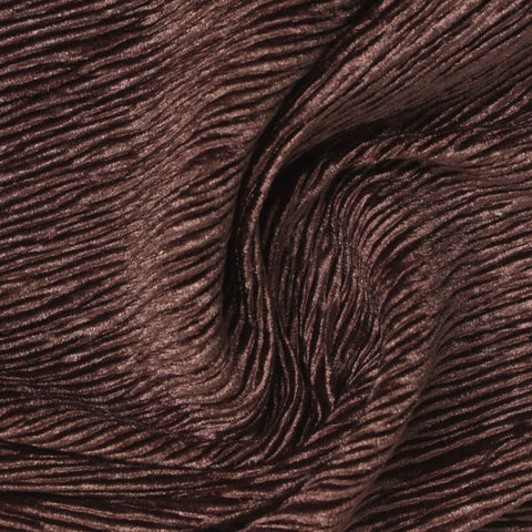 Brown Textured Velvet, Polyester