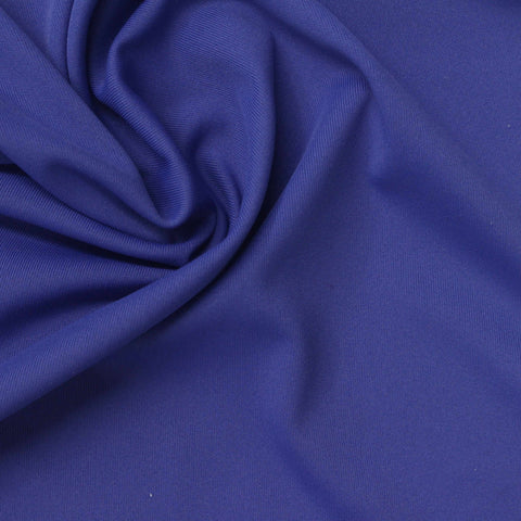 Polyester Stretch Sateen Fabric, 155 gsm, 160 cm — Blue