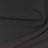 Polyester Stretch Linen-Look Fabric, 225 gsm, 160 cm — Black — photo 1