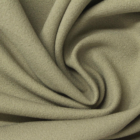 Polyester Stretch Scuba Knit Fabric, 280 gsm, 165 cm — Khaki