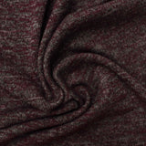Burgundy Marl Chunky Knit, Poly-Viscose — photo 1