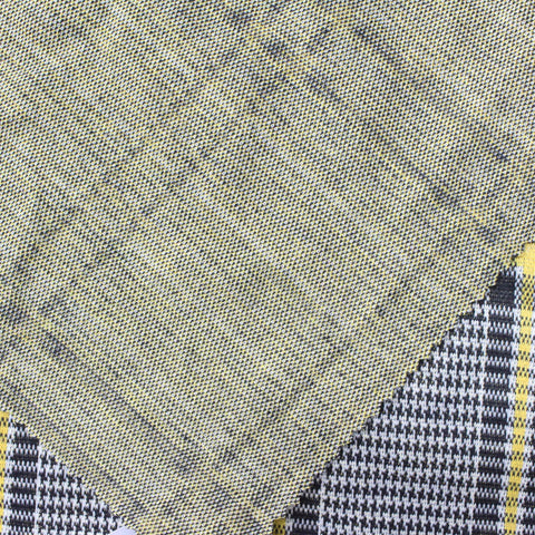 Black Plaid Jacquard, Poly-Viscose, 246 gsm