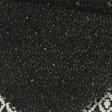 Black Geometric-Diamond Jacquard, Polyester, 380 gsm — photo 1