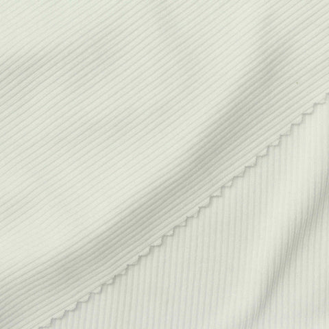 White Rib Knit, Modal